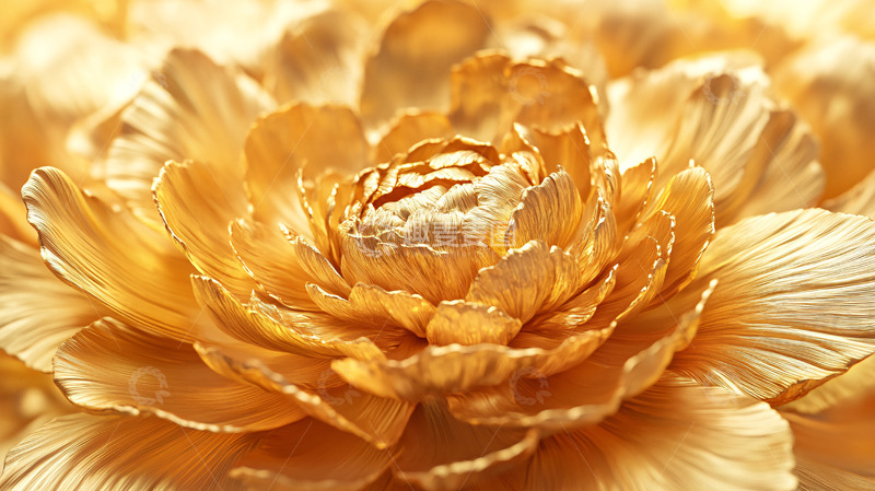 高清大图下载【趣麦麦图】金色牡丹花