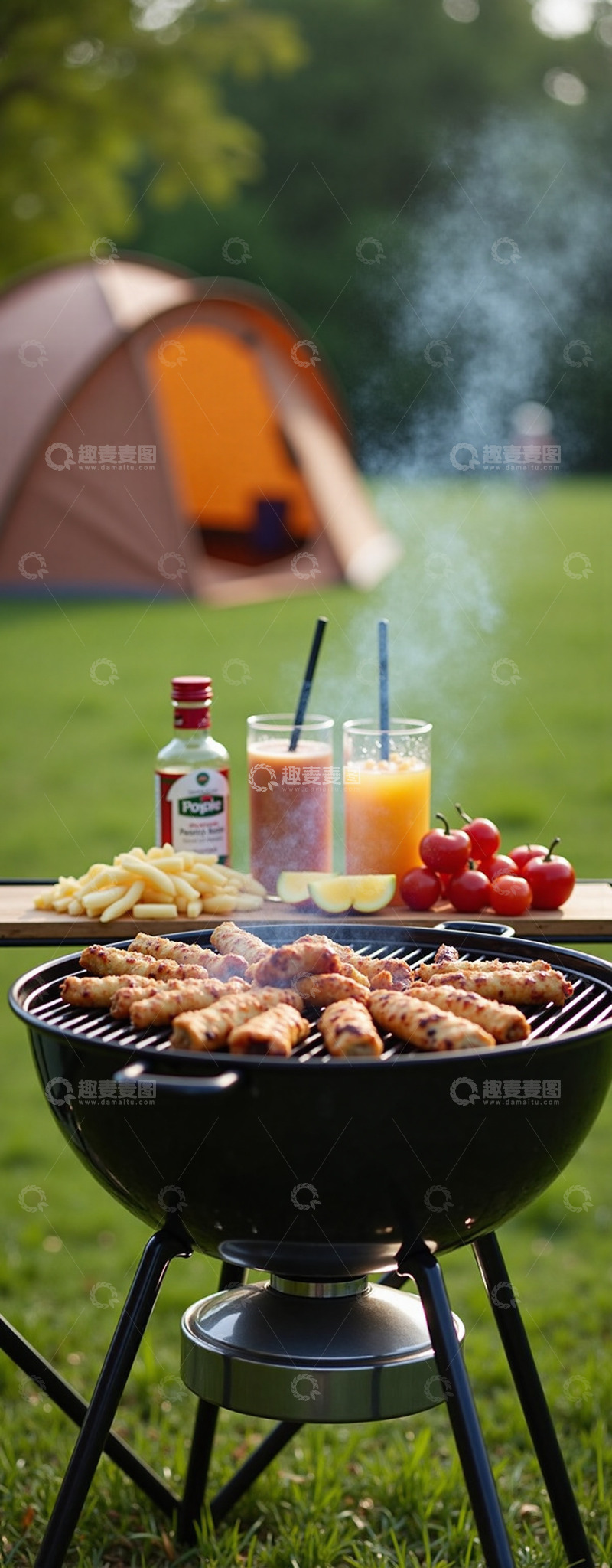户外烧烤露营