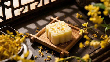 颜值满满的桂花糕