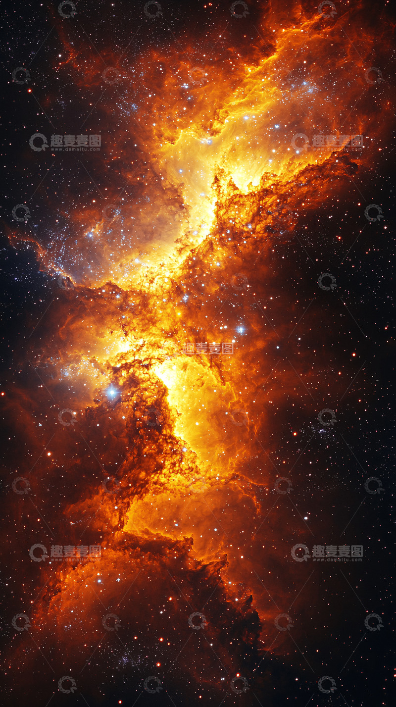高清大图下载【趣麦麦图】燃烧的宇宙星云