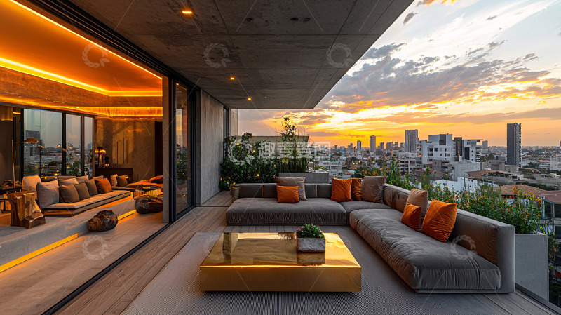 高清大图下载【趣麦麦图】现代简约露台设计