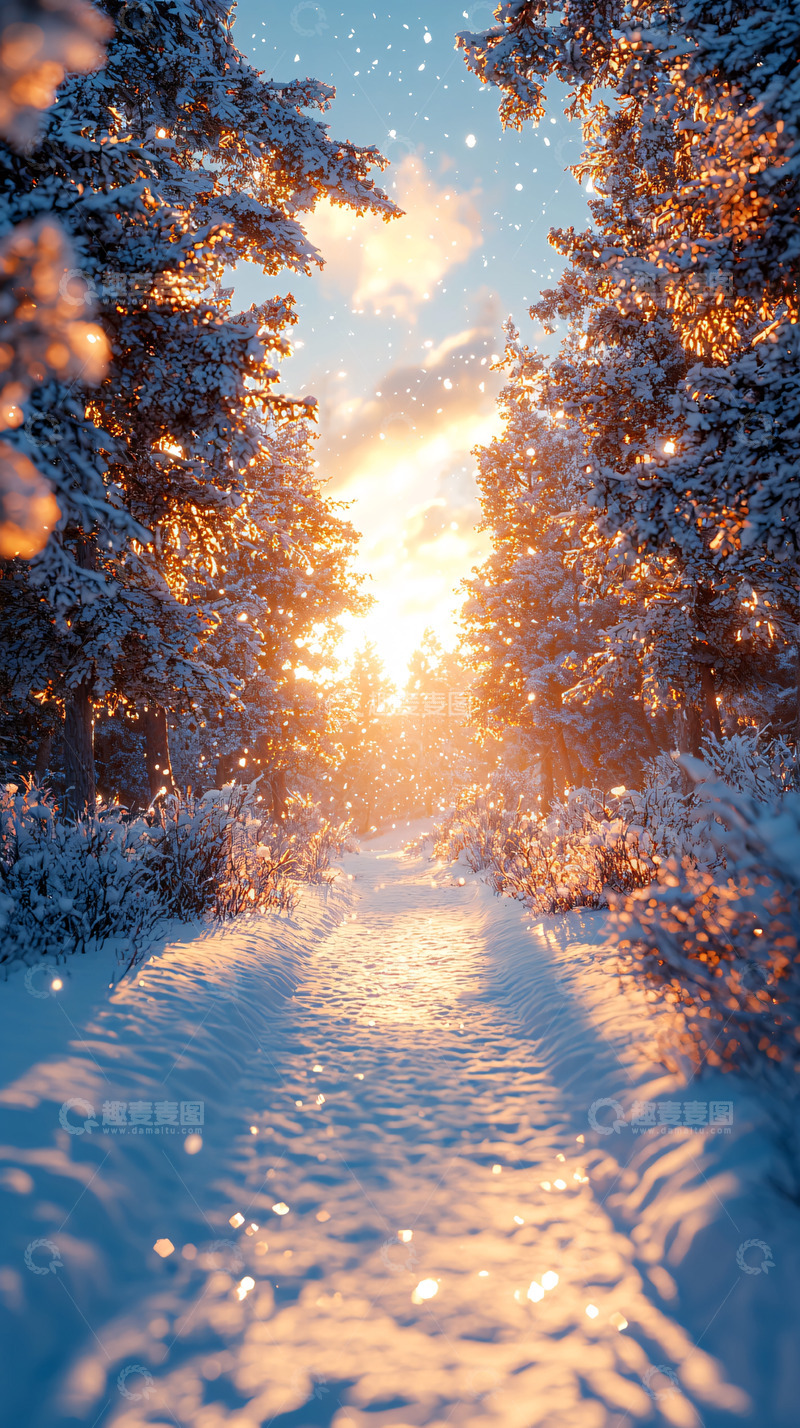 高清大图下载【趣麦麦图】冬季雪景