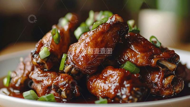 高清大图下载【趣麦麦图】酱香鸡翅