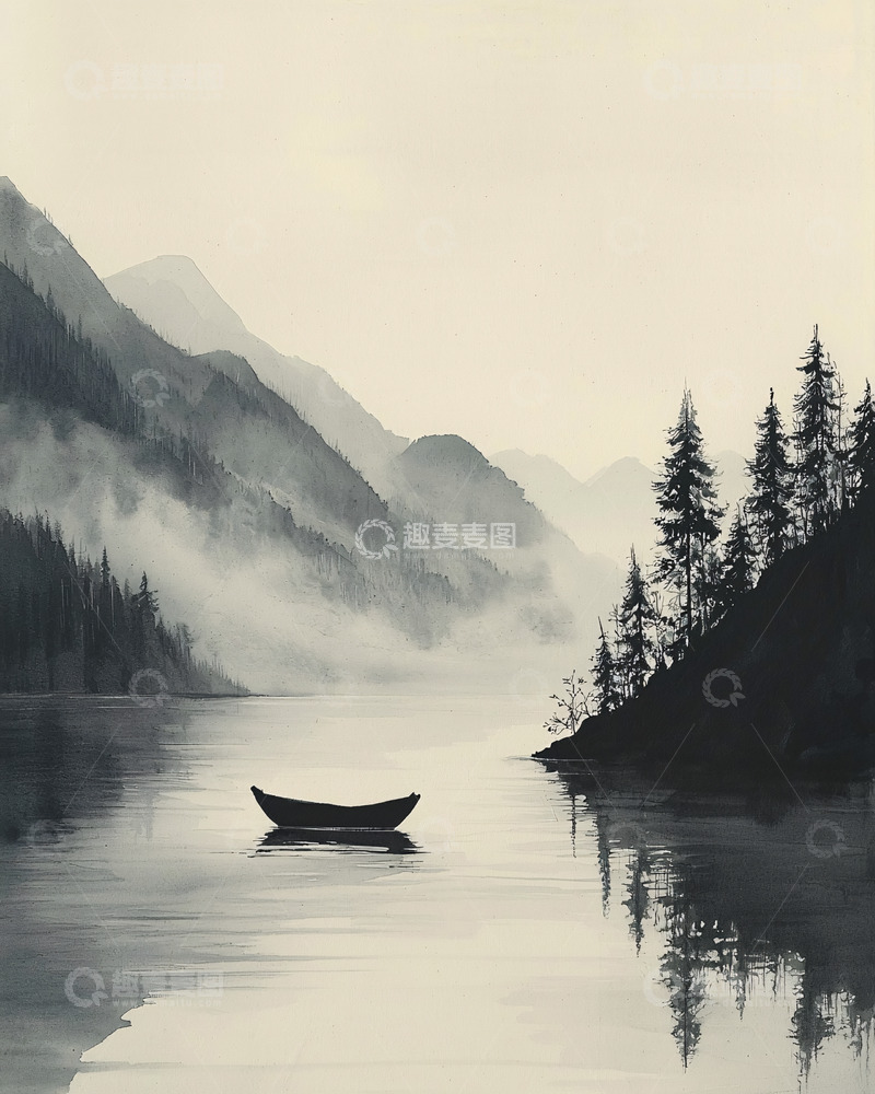 高清大图下载【趣麦麦图】水墨画