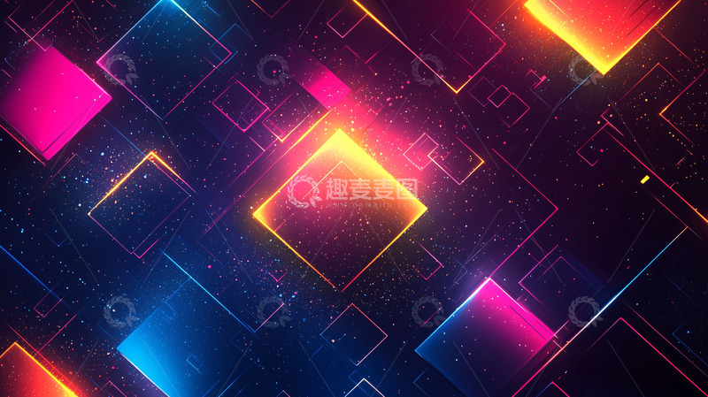 高清大图下载【趣麦麦图】彩色几何形状