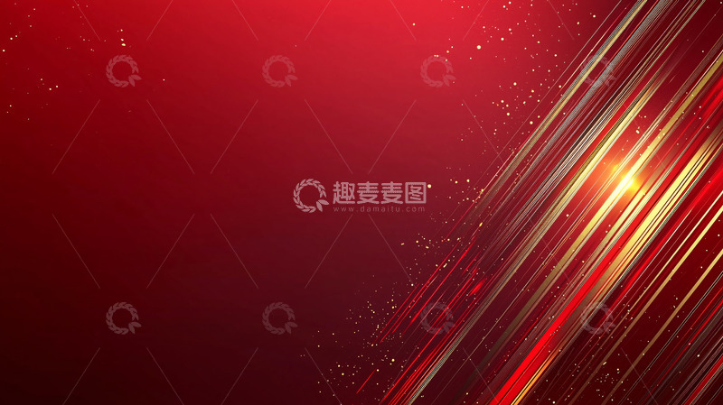 高清大图下载【趣麦麦图】红色斜线光效背景