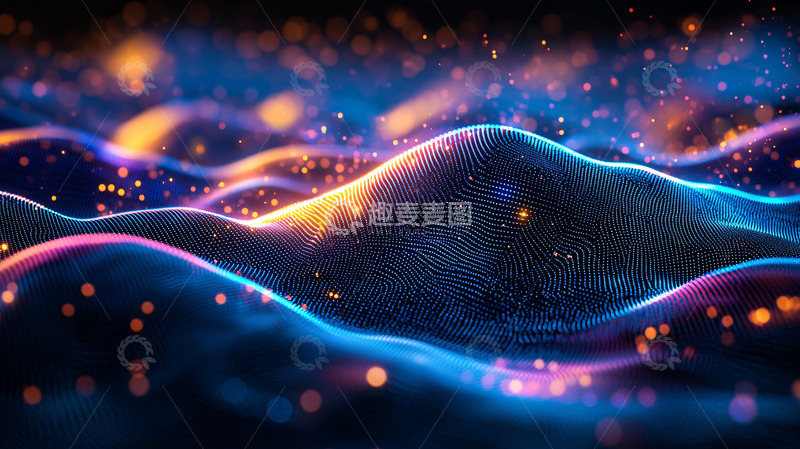 高清大图下载【趣麦麦图】抽象波浪
