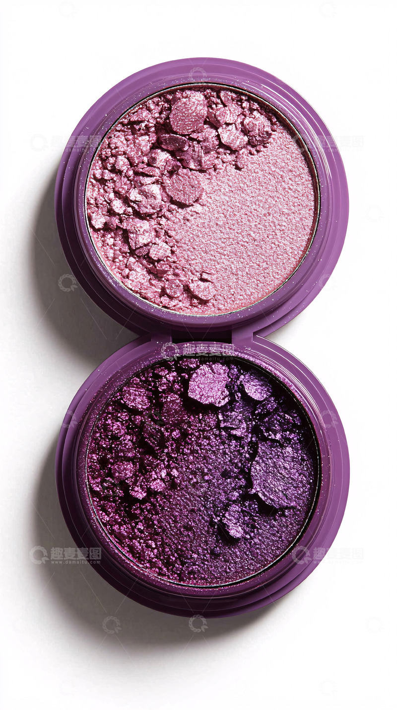 高清大图下载【趣麦麦图】紫色双色眼影特写