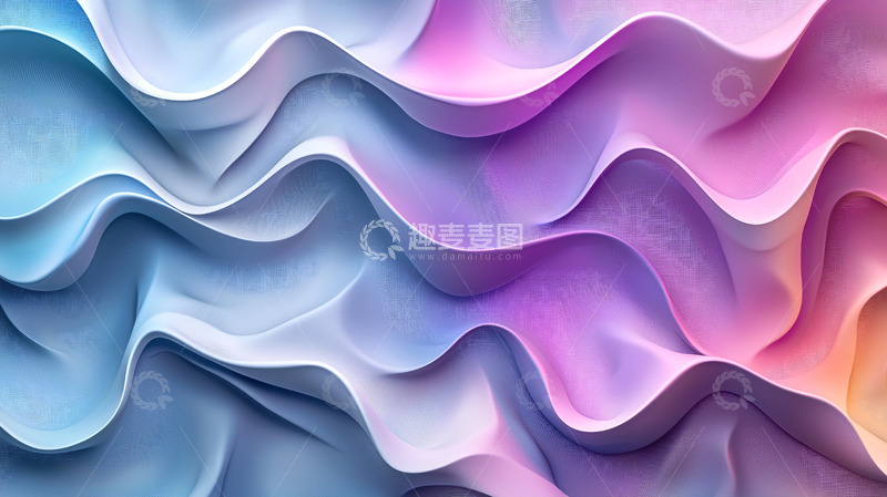 高清大图下载【趣麦麦图】彩色波浪