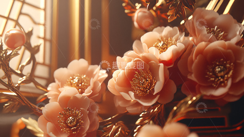 高清大图下载【趣麦麦图】金色花朵特写