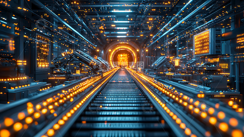 高清大图下载【趣麦麦图】未来科技感隧道