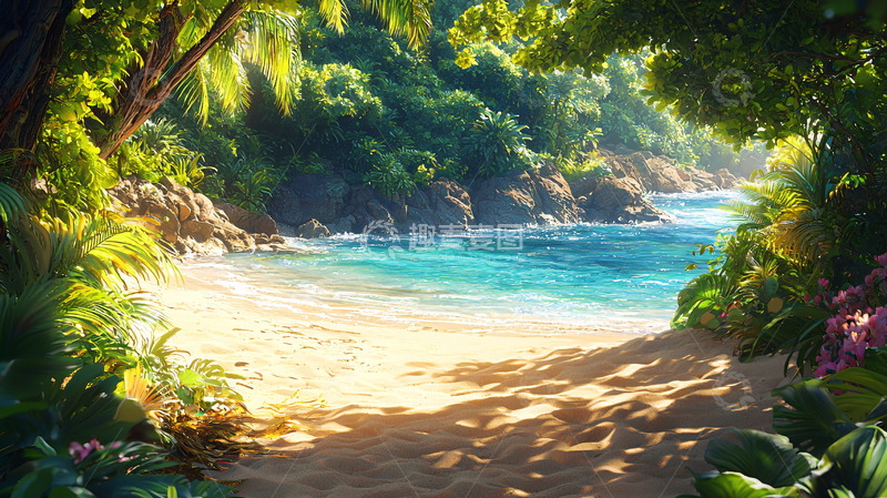 高清大图下载【趣麦麦图】热带海滩风景