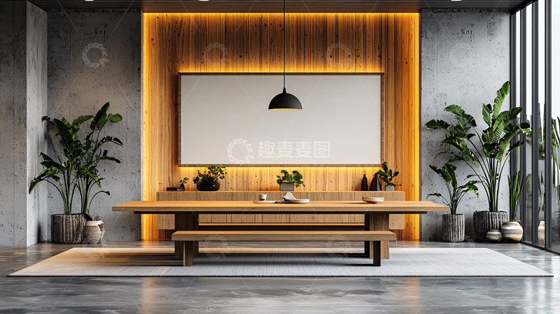 高清大图下载【趣麦麦图】现代简约日式餐厅设计