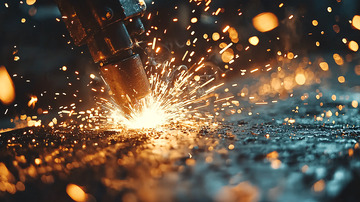 金属切割火花四溅