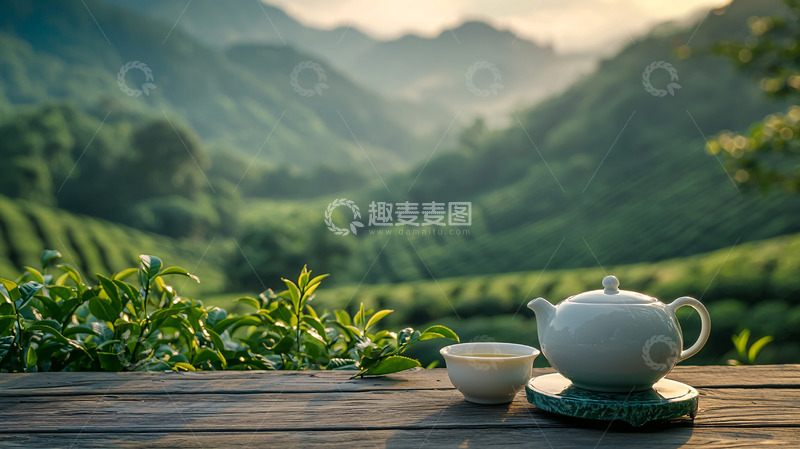 高清大图下载【趣麦麦图】茶壶茶杯