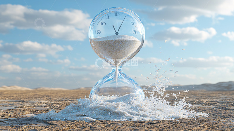 高清大图下载【趣麦麦图】沙漏计时器沙漠环境