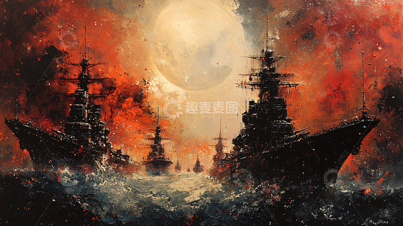 高清大图下载【趣麦麦图】战舰