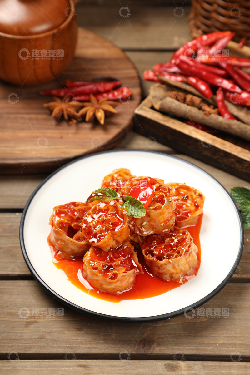 高清大图下载【趣麦麦图】巧手拌面藕小菜1