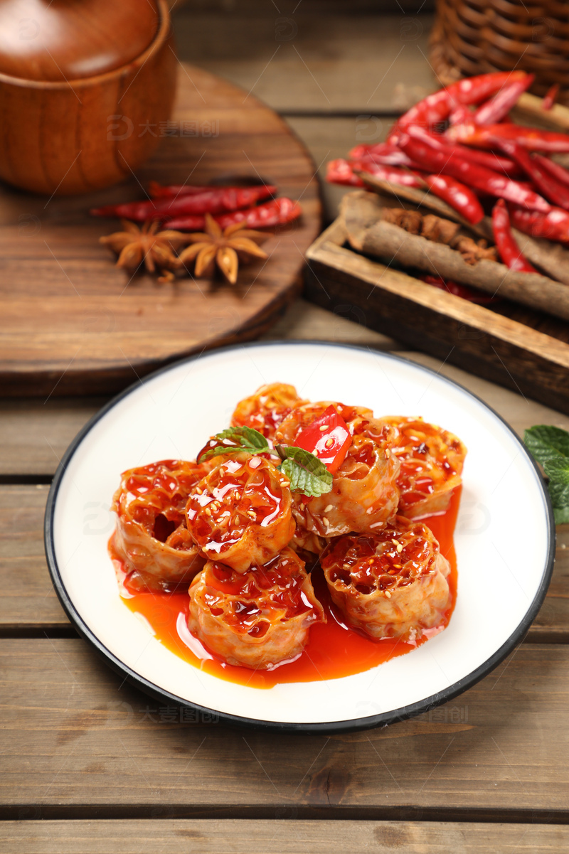 巧手拌面藕小菜1