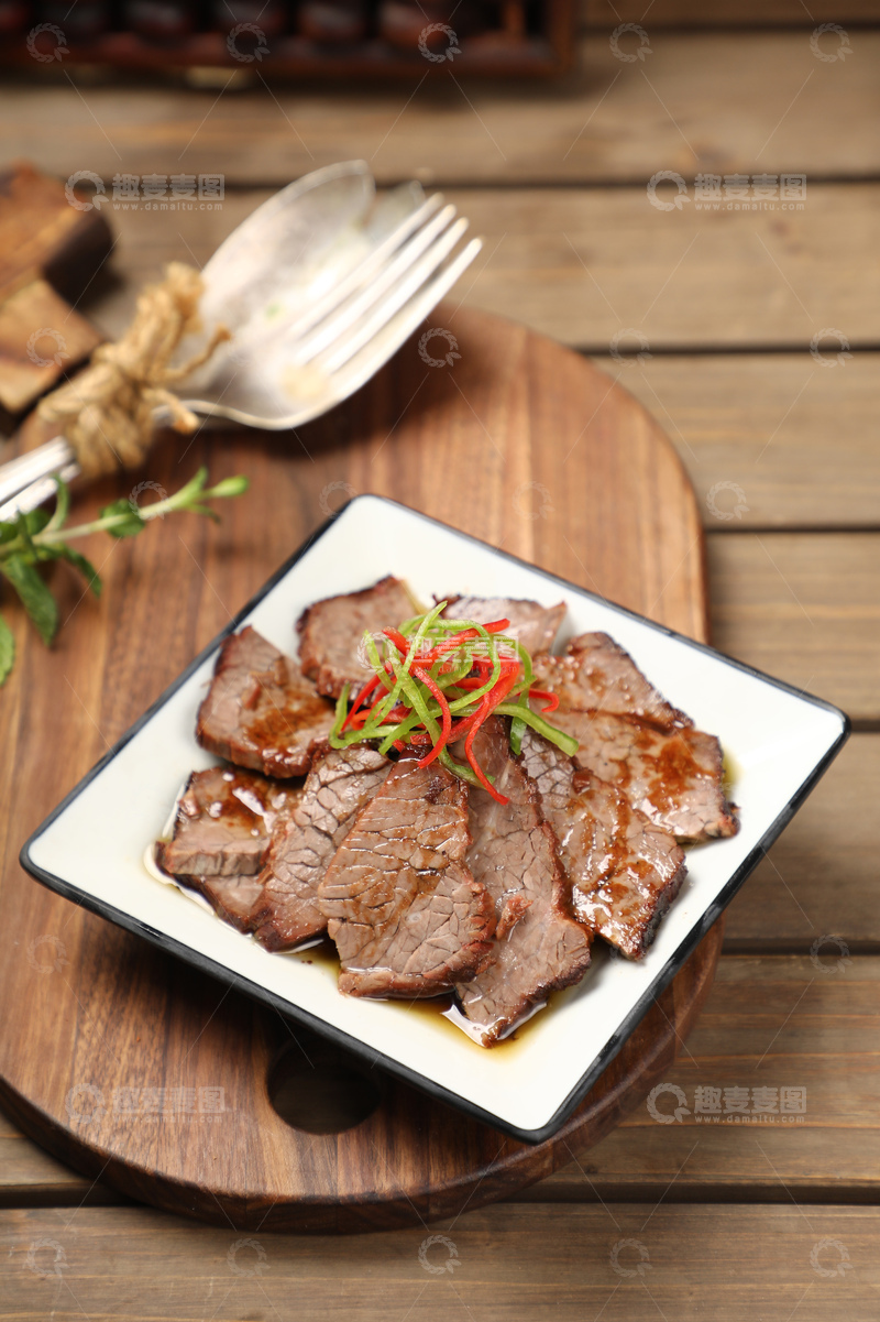 高清大图下载【趣麦麦图】阿伯卤牛肉卤味2