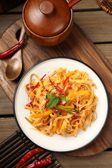 炝拌干豆腐小菜2