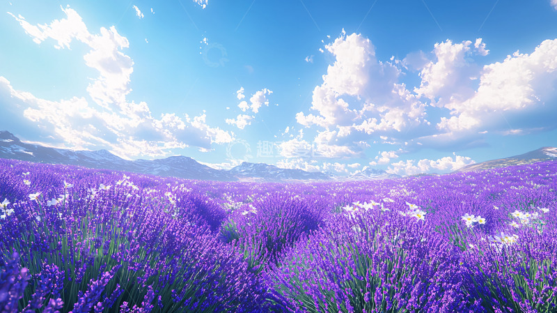高清大图下载【趣麦麦图】薰衣草田