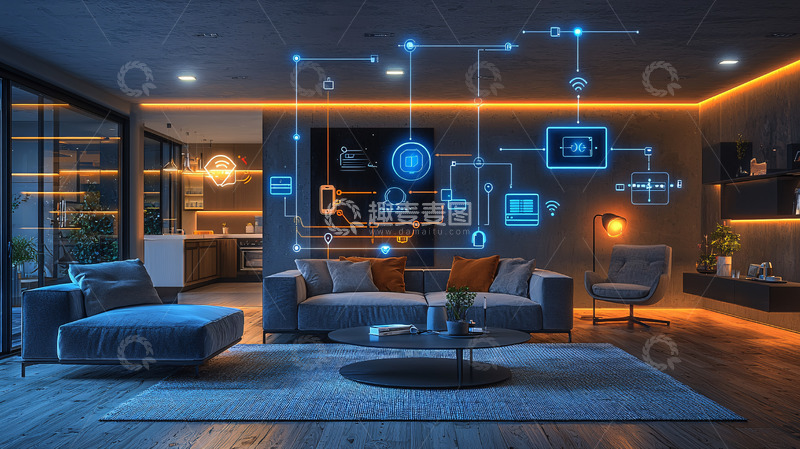 高清大图下载【趣麦麦图】智能家居场景图