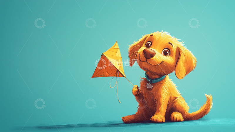 高清大图下载【趣麦麦图】卡通小狗