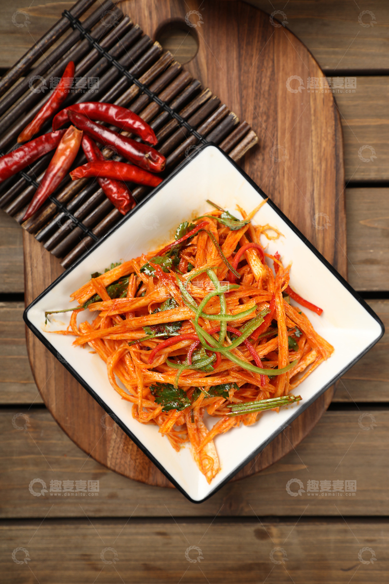高清大图下载【趣麦麦图】香辣牛板筋小菜2
