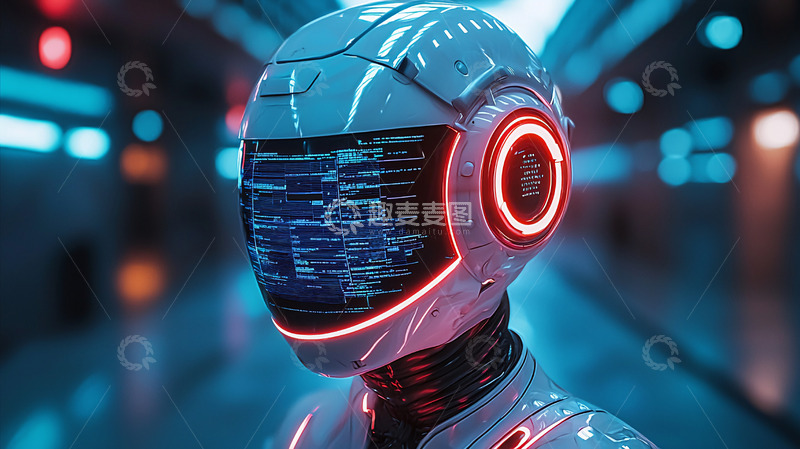 高清大图下载【趣麦麦图】未来科技感机器人