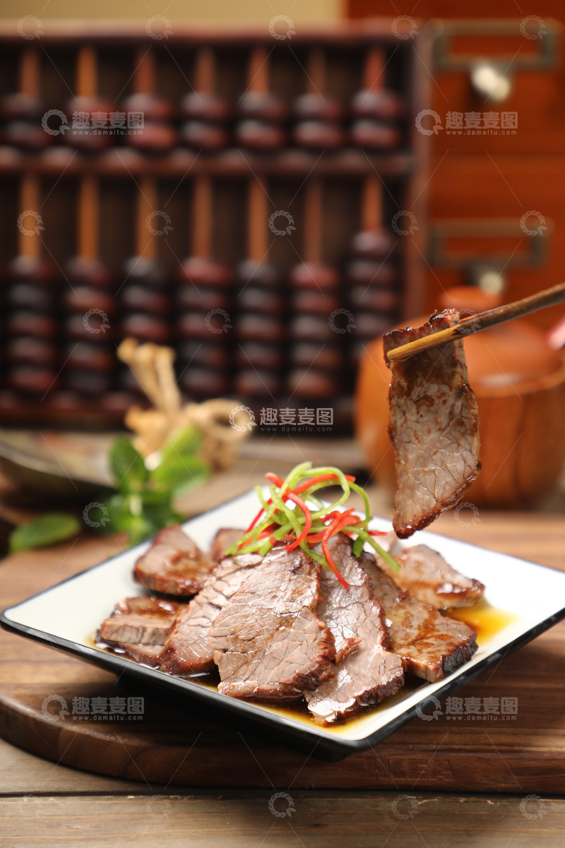高清大图下载【趣麦麦图】阿伯卤牛肉卤味