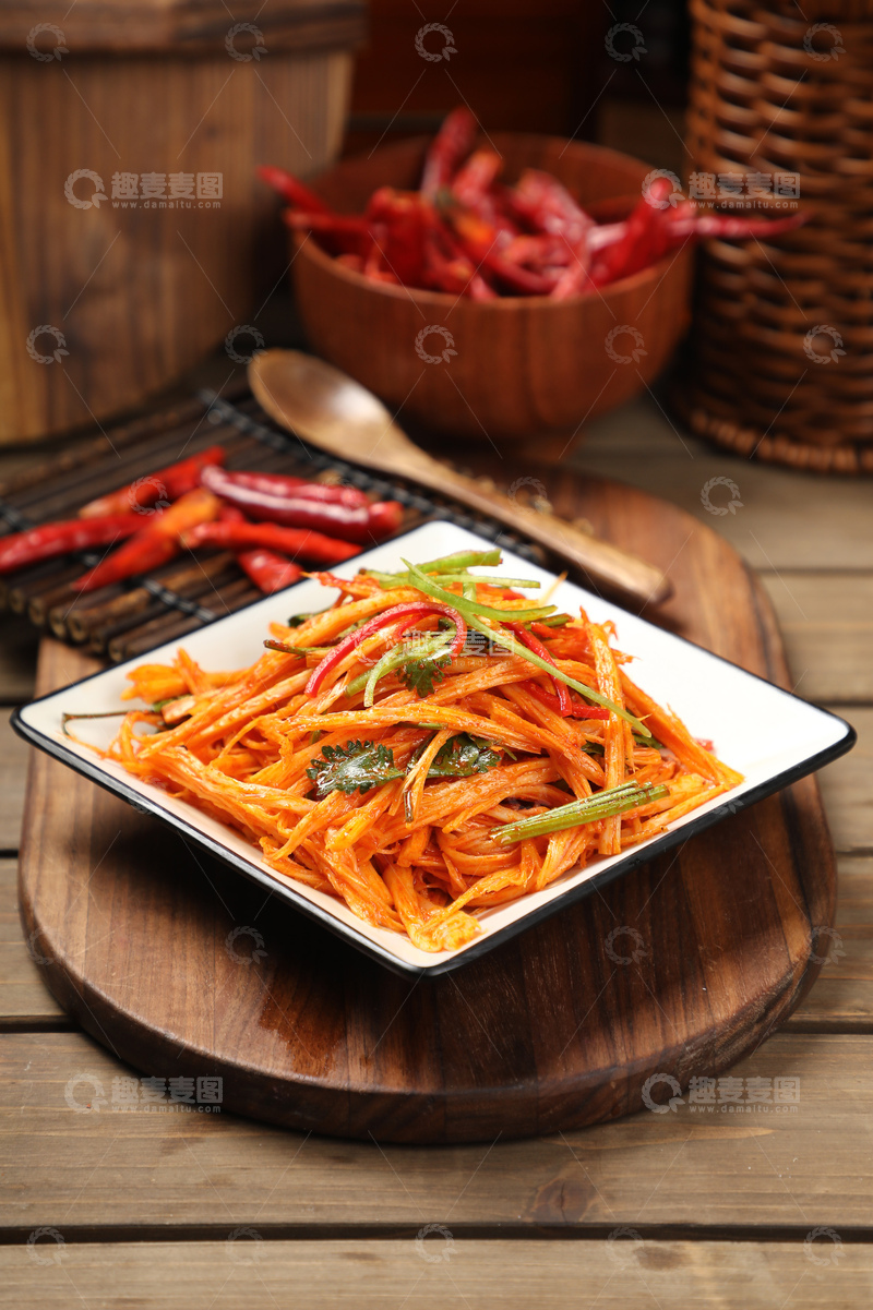 高清大图下载【趣麦麦图】香辣牛板筋小菜