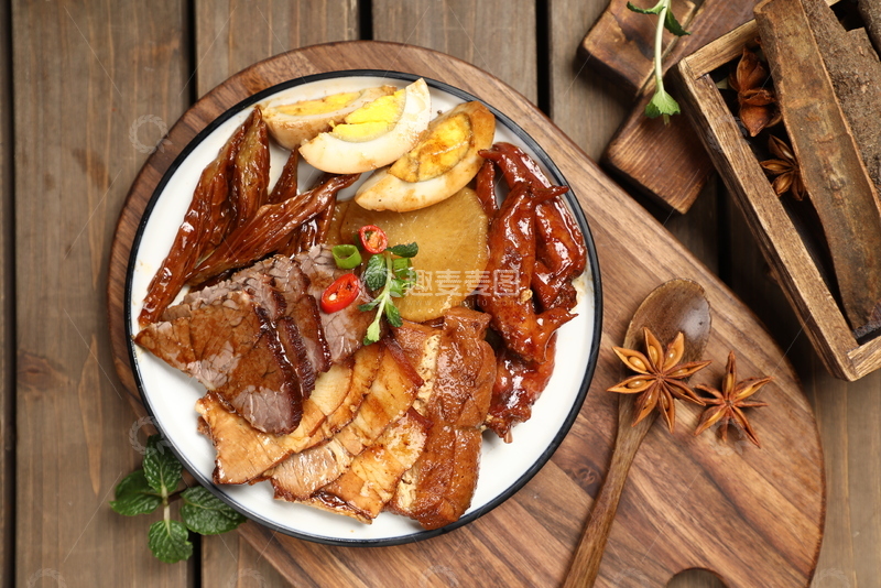 高清大图下载【趣麦麦图】广式卤水拼盘3