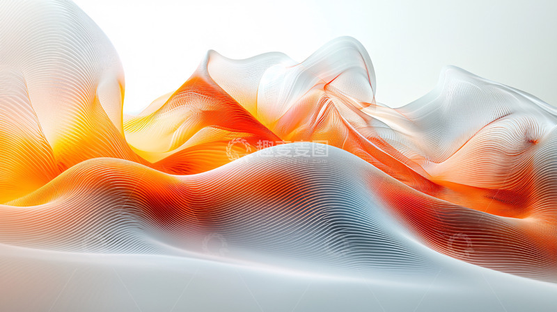 高清大图下载【趣麦麦图】光影流动的丝绸质感