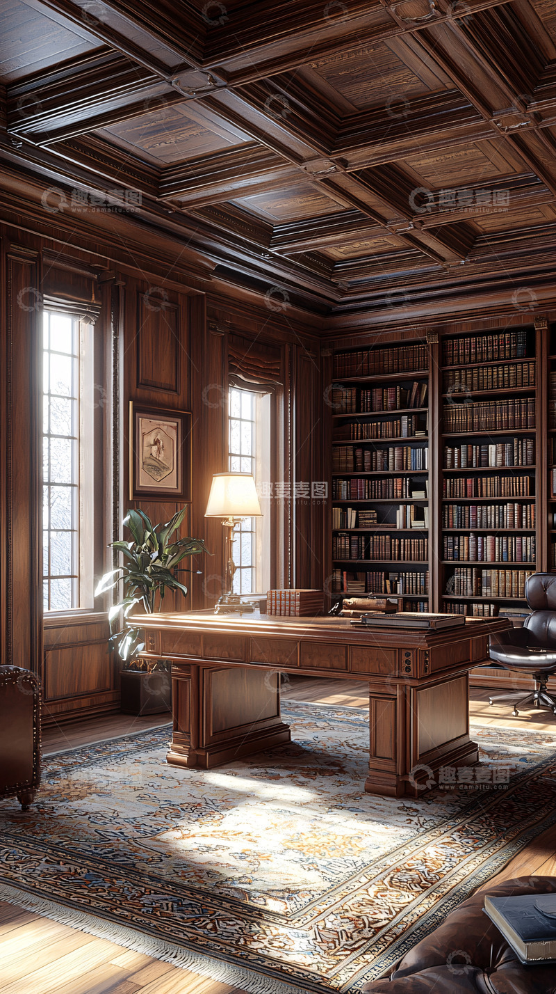 高清大图下载【趣麦麦图】书房