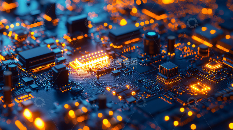 高清大图下载【趣麦麦图】电路板特写