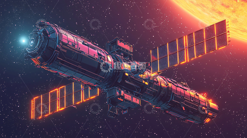 高清大图下载【趣麦麦图】未来主义太空飞船