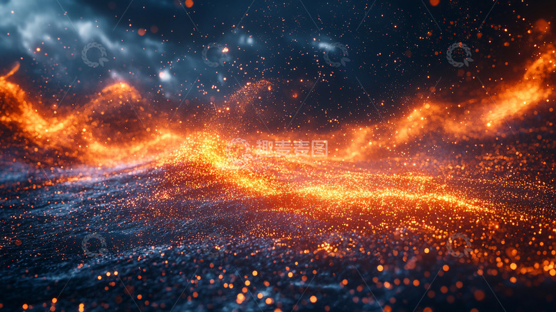 高清大图下载【趣麦麦图】火焰星球