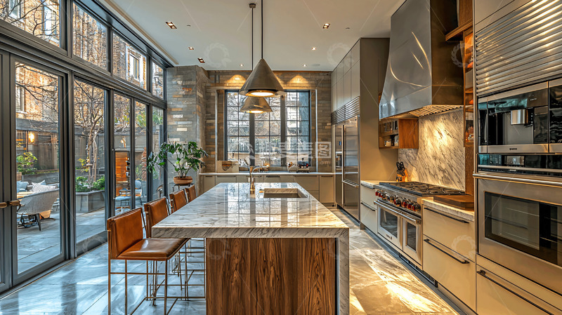 高清大图下载【趣麦麦图】现代风格厨房