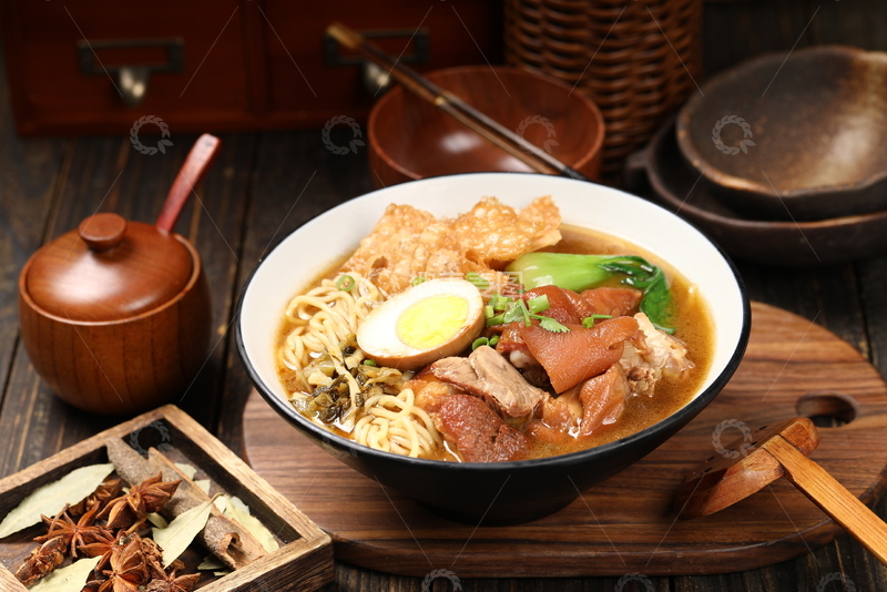 高清大图下载【趣麦麦图】广式招牌猪脚面2