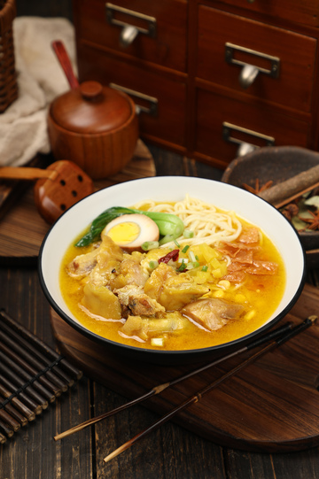 金汤猪脚面摄影图5