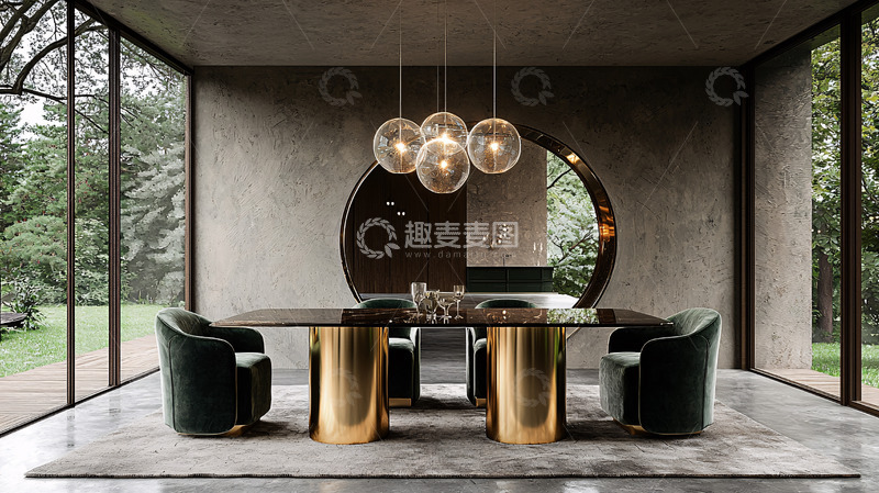 高清大图下载【趣麦麦图】现代简约风格餐厅