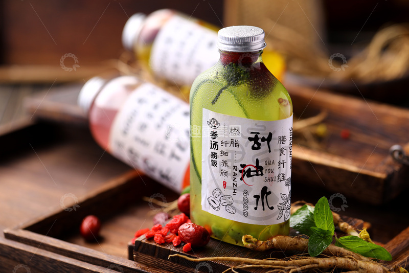 高清大图下载【趣麦麦图】-瘦身刮油水茶饮