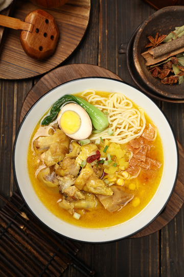 金汤猪脚面摄影图2