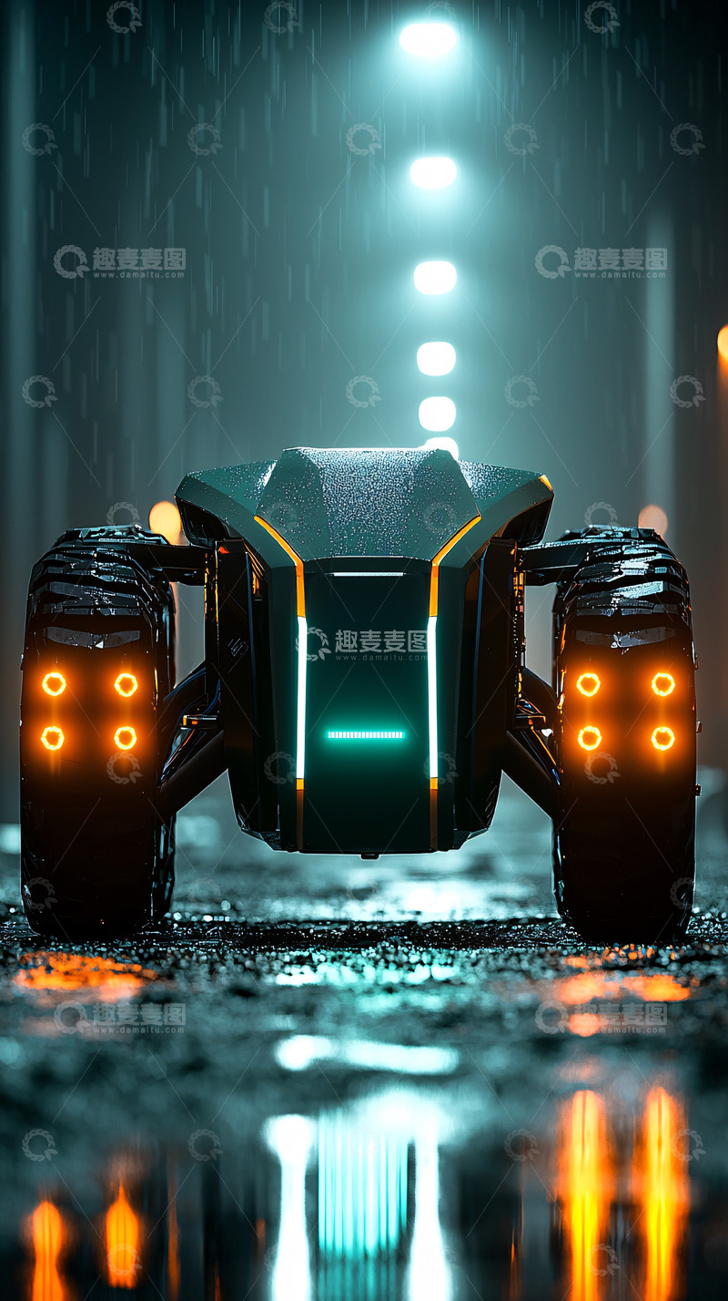 高清大图下载【趣麦麦图】雨夜