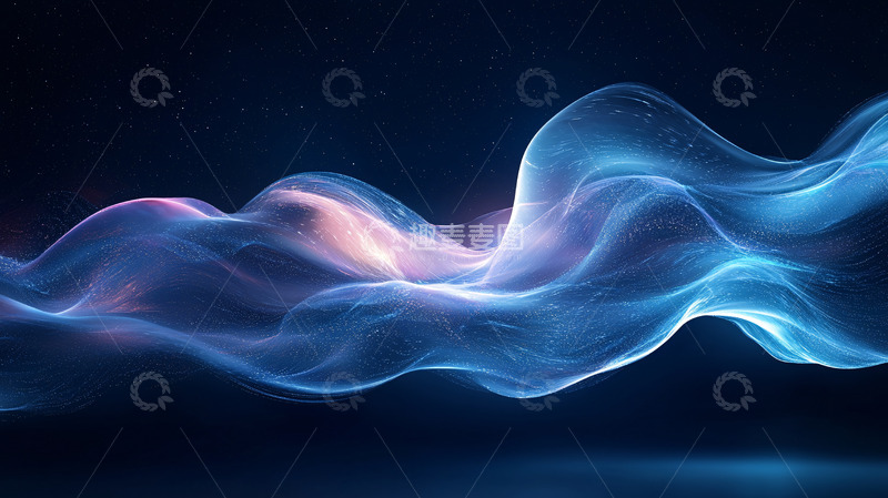 高清大图下载【趣麦麦图】蓝色光波