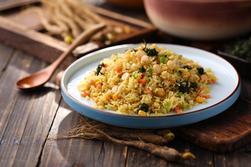 人参蛋炒饭主食1