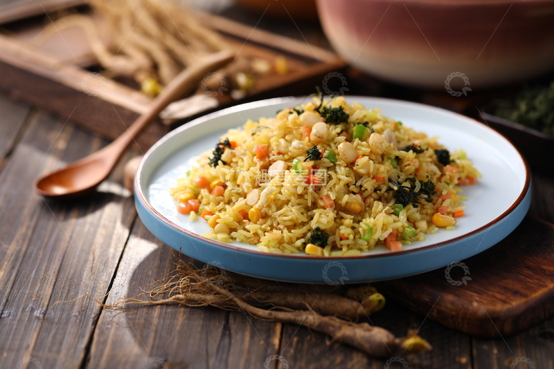 高清大图下载【趣麦麦图】人参蛋炒饭主食1