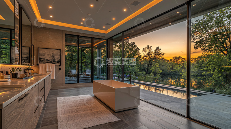 高清大图下载【趣麦麦图】现代简约风格浴室