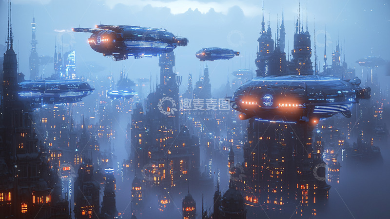 高清大图下载【趣麦麦图】未来都市